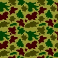 Woodland hunting camoflauge seamless pattern