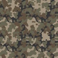 Military camouflage, texture repeats seamless. Camo vector pattern for army clothing.
