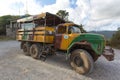 Military camouflage ZIL truck