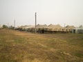 Military camp tent