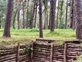 Military Camp Trench Royalty Free Stock Photo