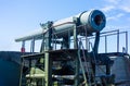 Military Cannon Gun at Fort Casey Washington Royalty Free Stock Photo