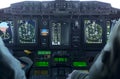 Military carrier airplane cockpit