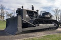 FORT LEONARD WOOD, MO-APRIL 29, 2018: Military Caterpillar D7 Crawler Tractor