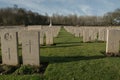 Military Cemetary in France (WW1) Royalty Free Stock Photo