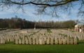 Military Cemetary in France (WW1) Royalty Free Stock Photo