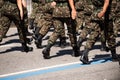 military civic parade celebrating the independence of Brazil Royalty Free Stock Photo