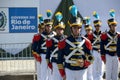 military civic parade celebrating the independence of Brazil. Royalty Free Stock Photo