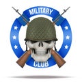 Military club or company badges and labels