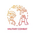 Military combat concept icon