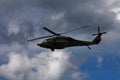 Military combat helicopter Royalty Free Stock Photo