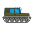 Military cross-country vehicle vector
