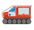 Military cross-country vehicle vector