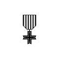 military cross icon. Element of military for mobile concept and web apps. Detailed military cross icon can be used for web and