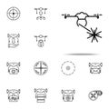 military drone icon. Drones icons universal set for web and mobile Royalty Free Stock Photo