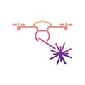 military drone nolan icon. Simple thin line, outline vector of Drones icons for ui and ux, website or mobile application