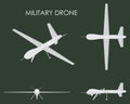 Military drone predator. Royalty Free Stock Photo