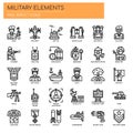 Military Elements , Pixel Perfect Icons