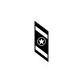 military epaulettes icon. Element of military for mobile concept and web apps. Detailed military epaulettes icon can be used for