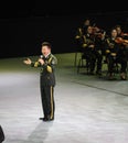 Military famous singer Wang Hongwei-theFamous and classicconcert Royalty Free Stock Photo
