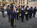 The military fanfare celebrates the monarchy day