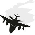 Military fighter - bomber aircraft Royalty Free Stock Photo