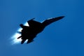 Military fighter su-27 silhouette