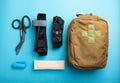 Military first aid kit. Royalty Free Stock Photo