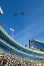 Military Flyover, Lambeau Field, Green Bay Packers