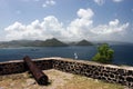 Military fort on caribbean Royalty Free Stock Photo