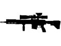 Military of Germany - German fully automatic machine gun, Sniper rifle Heckler & Koch G28 DMR Complete Rifle Package HK241 precisi