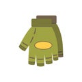 Military gloves, vector flat paintball or airsoft icon Royalty Free Stock Photo