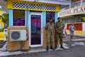 Military Guards at Prince George Wharf