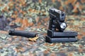 Military handgun with laser/light-module
