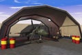 Military hangar Royalty Free Stock Photo