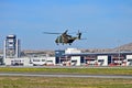 Military Helecopter At Alicante Airport Royalty Free Stock Photo