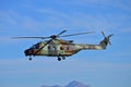 Military Helecopter On Patrol Royalty Free Stock Photo