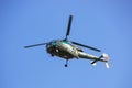 Military helicopter in blue sky, Jaipur, Rajasthan, India Royalty Free Stock Photo