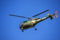 Military helicopter in blue sky, Jaipur, Rajasthan, India Royalty Free Stock Photo