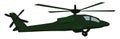 Military helicopter, illustration, vector Royalty Free Stock Photo