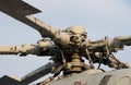 Military helicopter rotor Royalty Free Stock Photo