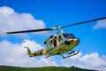 Military helicopter on the sky Royalty Free Stock Photo