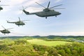 Military helicopters