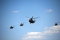 Military Helicopters, Victory Parade, Moscow, Russia