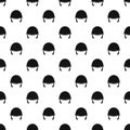 Military helmet pattern, simple style