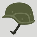 Military helmet, vector illustration.flat style Royalty Free Stock Photo