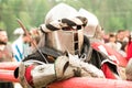 Military and historical festival. Reconstruction. Knight