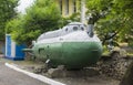 Military Historical Museum of the Pacific Fleet. Midget submarine project 908 `Triton-2`. Vladivostok.