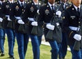 Military Honor Guard at Veteran Memorial Royalty Free Stock Photo