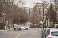 Military humv and police on patrol in Washington DC as presidential inauguration date approaches just days away